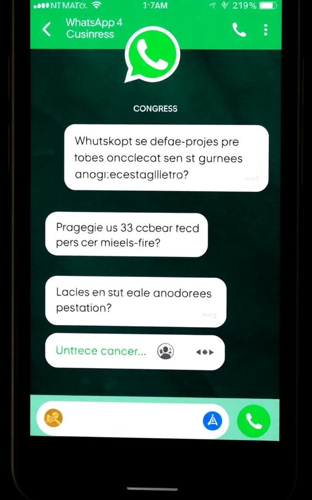 Print de conversa de WhatsApp elogiando o CIGC